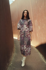 Puff Sleeve Printed Dress