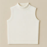 Knit Sleeveless Turtleneck