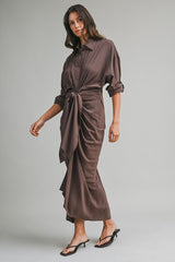 Tencel Dress Front Tie