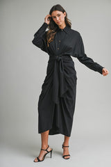 Tencel Dress Front Tie