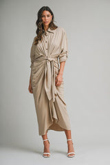 Tencel Dress Front Tie