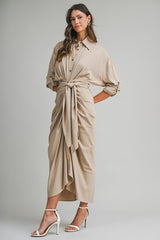 Tencel Dress Front Tie