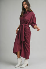Tencel Dress Front Tie