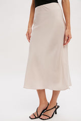 153 Satin Midi Skirt