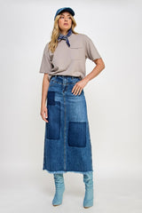 S5204-4 Denim Skirt
