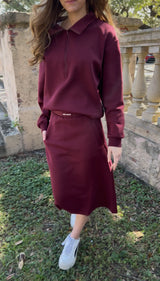 Malka Burgundy Set