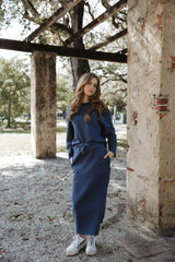 Malka Blue Sweat Set