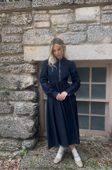 Front Zip Denim Dress