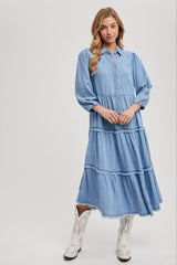 Denim Tencel Dress