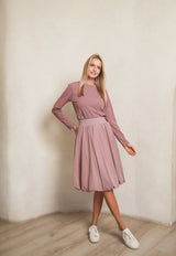 Mauve Bubble Skirt