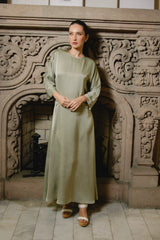 Crushed Satin Dress