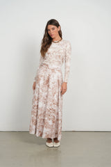 Point Printed Poplin Maxi