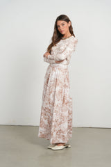 Point Printed Poplin Maxi