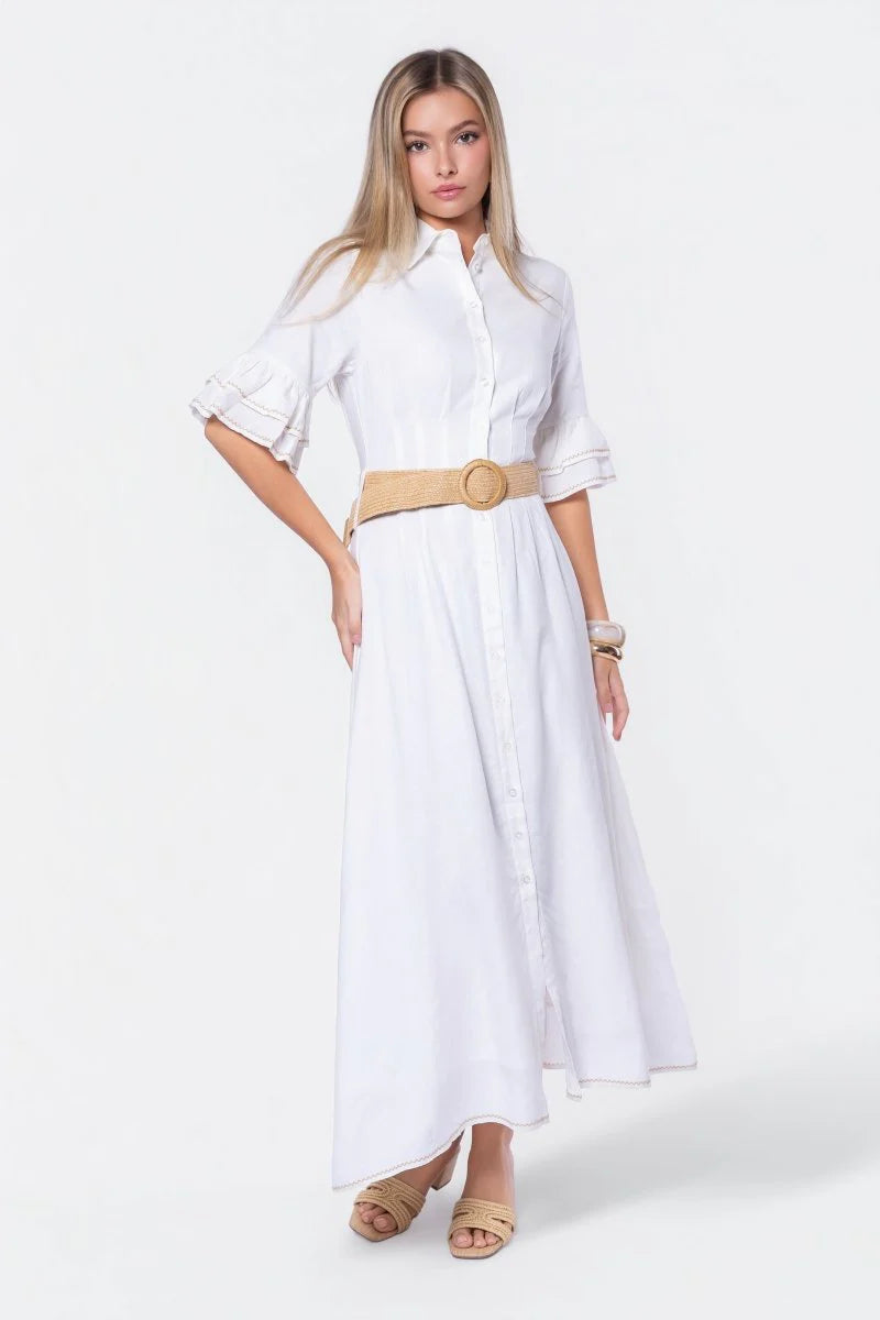 Penelope Dress (White Ground) M