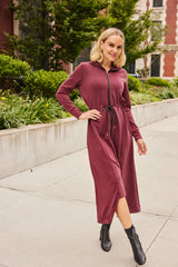 Rhea 2.0 Dress - Wine, detail