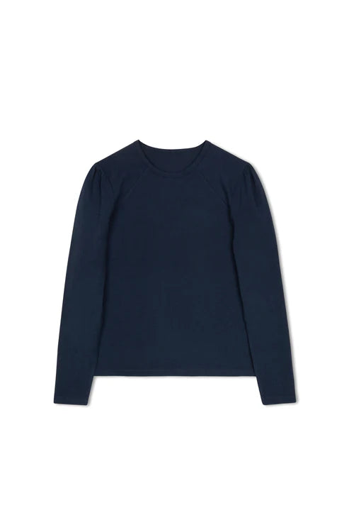 Point Puff Sleeve Crew Tee