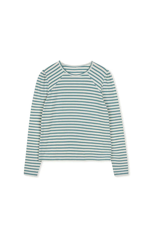 Point Puff Sleeve Crew Tee