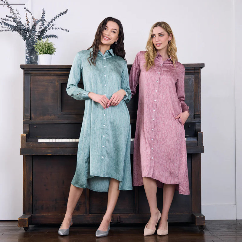 Stella Satin Stripe Dress