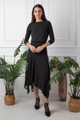 Kiara Polka Dot Top - Black Polka Dots