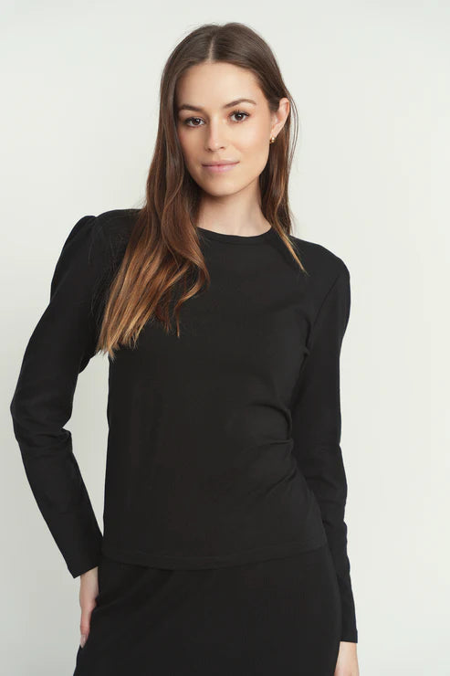 Point Puff Sleeve Crew Tee