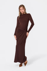Amari Dress - Dark Brown