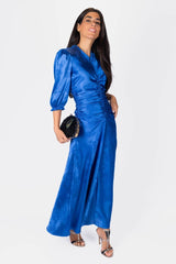 Audrey Dress Short Sleeve Royal Blue