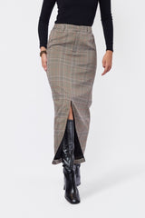 Delia Skirt - Brown detail