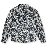 Point Printed Satin Blouse