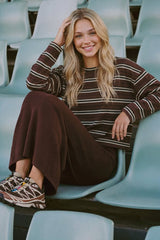 Elka Top - Brown Black