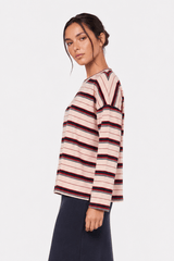 Elka Top - Pink Navy detail