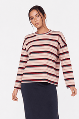 Elka Top - Pink Navy