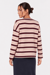 Elka Top - Pink Navy detail