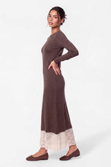 Kelson Dress - Brown detail