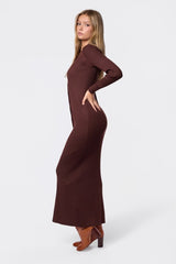 Kerry Dress - Dark Brown detail