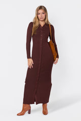 Kerry Dress - Dark Brown detail
