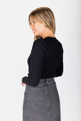 Lila Top Black