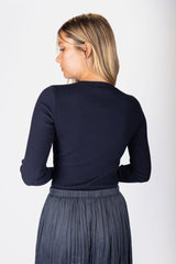 Lila Top Navy