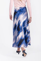 Lisa Skirt Ivory/Blue