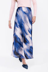 Lisa Skirt Ivory/Blue