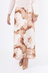 Lisa Skirt Ivory/Brown