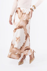Lisa Skirt Ivory/Brown