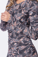 Mariella Dress Black Pattern