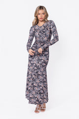 Mariella Dress Black Pattern