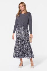 Mia Top - Grey detail