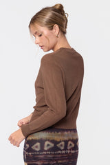 Mia Top - Mocha detail
