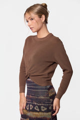 Mia Top - Mocha detail