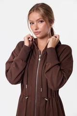 Mina Dress 50 - Dark Brown detail