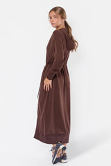 Mina Dress 50 - Dark Brown detail