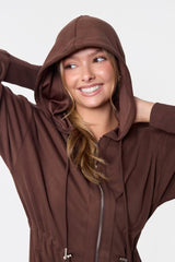 Mina Dress 50 - Dark Brown detail