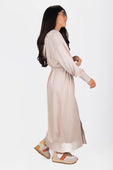 Mina Dress 50" Stone